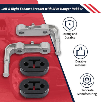 Rear Left Right Exhaust Bracket Muffler Support Assy For 2019-25 Dodge Ram 1500