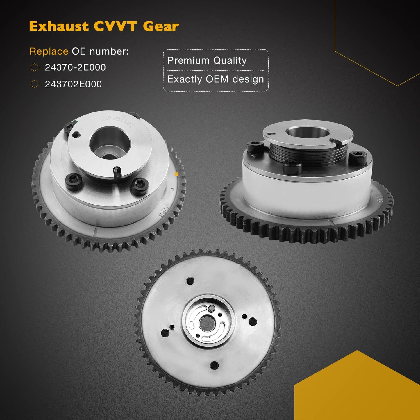 Timing Chain Kit Exhaust&Intake CVVT Gear For Soul Hyundai Kia Elantra 2.0T 1.8L
