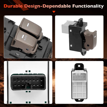 93570-3K600 Master Power Window Control Switch Kit Fit 2009-2010 Hyundai Sonata