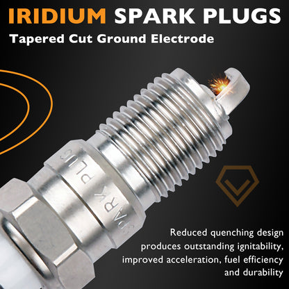 DR39 Ignition Coils & Iridium Spark Plugs & Wires For 99-09 Chevy Impala Buick