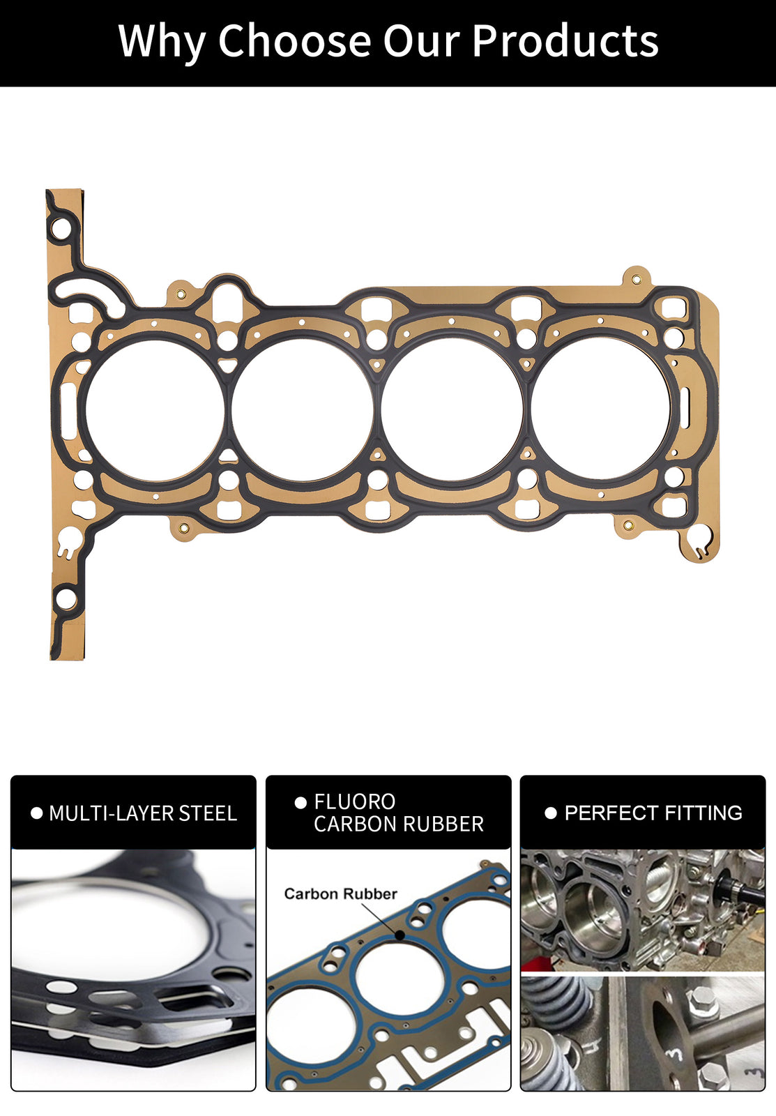 Engine Head Gasket Kit For 2011-2016 Chevy Cruze Sonic Trax Buick Encorde 1.4L