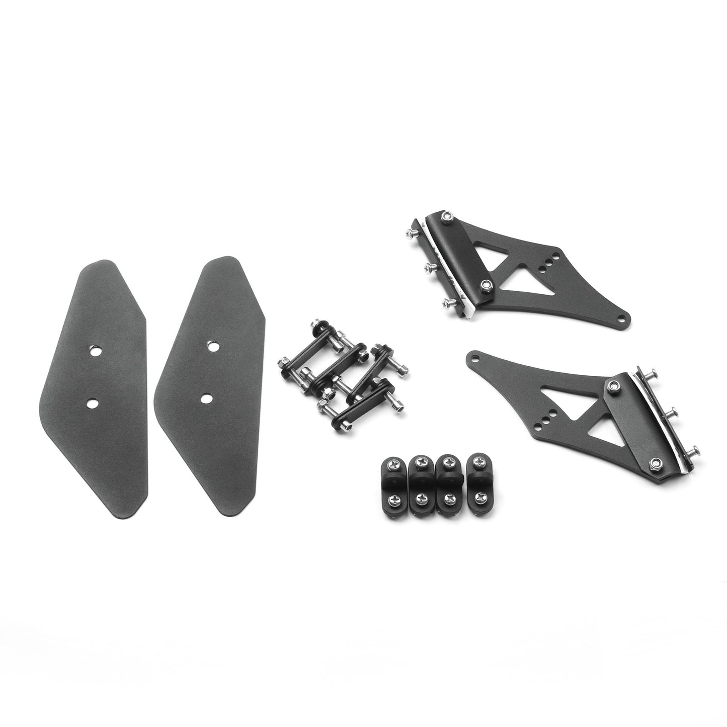 Adjust 53" No Drilling GT Rear Truck Wing Racingpoiler Aluminum Universal BLK