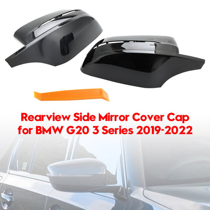 Rearview Side Mirror Cover Cap for BMW G20 3 Series 2019-2022