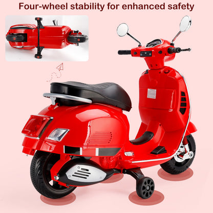 ??Dual Electric 6V Ride On Motorcycle Toy Car For Kid 3 Wheeler Toy Car Red