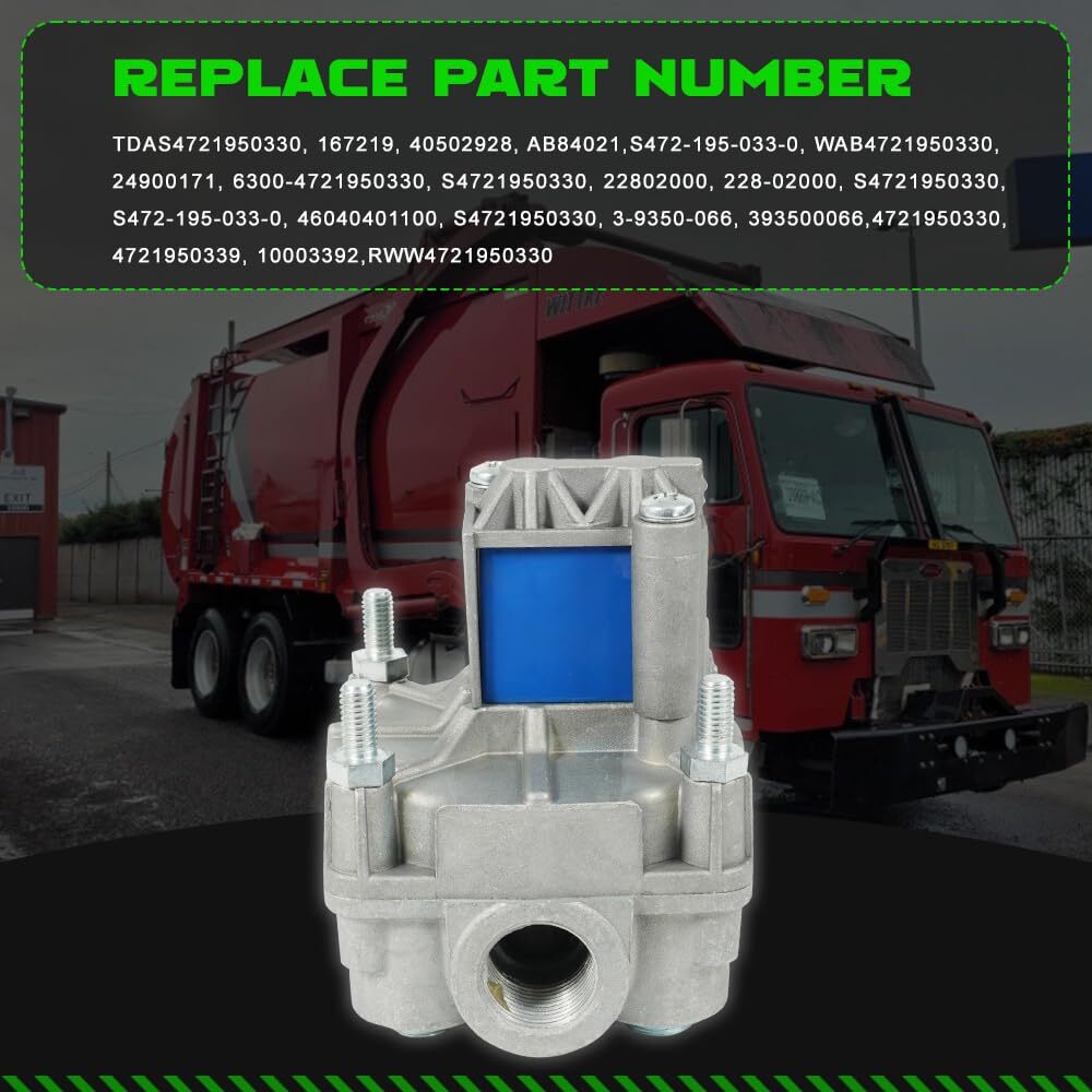 ABS Trailer Modulator Relay Valve Assy For Wabco 4721950330 Meritor S4721950330