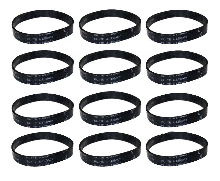 Solid Spare Durable Vacuum Belts for Hoover Elite Rewind # 40201190 & 38528040 12 Pack
