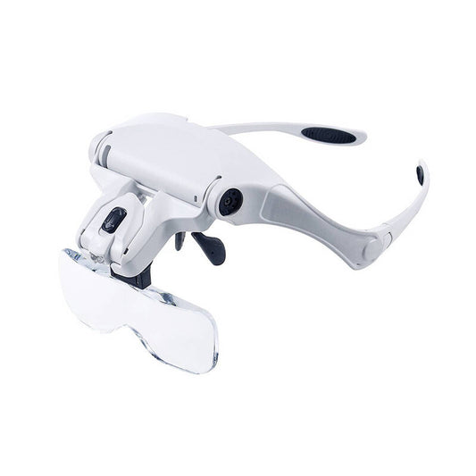 Solid Spare Magnifying Glass LED Light Head Loupe Jeweler Watch Bright Magnifier with 5 Lens