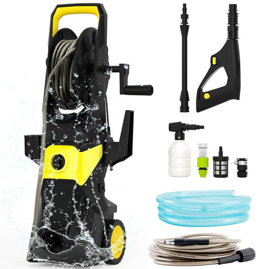 Solid Spare Portable 3000 PSI Electric High-Pressure Washer Yellow 2.6 GPM Power Washer