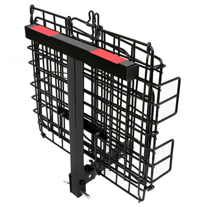 Solid Spare Folding Rear Basket Accessory For Most Mobility Scooters Sturdy Steel Black
