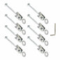 Truck Bed Mounting Hardware Kit Bolts For Ford F250 F350 F450 F550 Super Duty