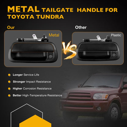 Upgraded Metal Tailgate Handle Liftgate Latch w/ Keyhole For 00-06 Toyota Tundra