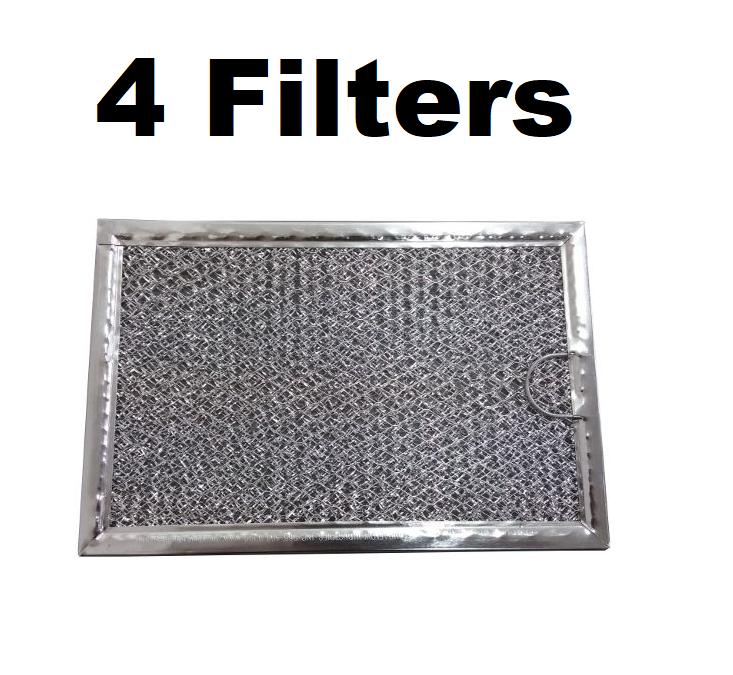 Solid Spare Microwave Mesh Grease Filter for Frigidaire FGMV174KFA 4-PACK