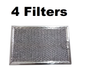 Solid Spare Microwave Mesh Grease Filter for Frigidaire FGMV174KFA 4-PACK