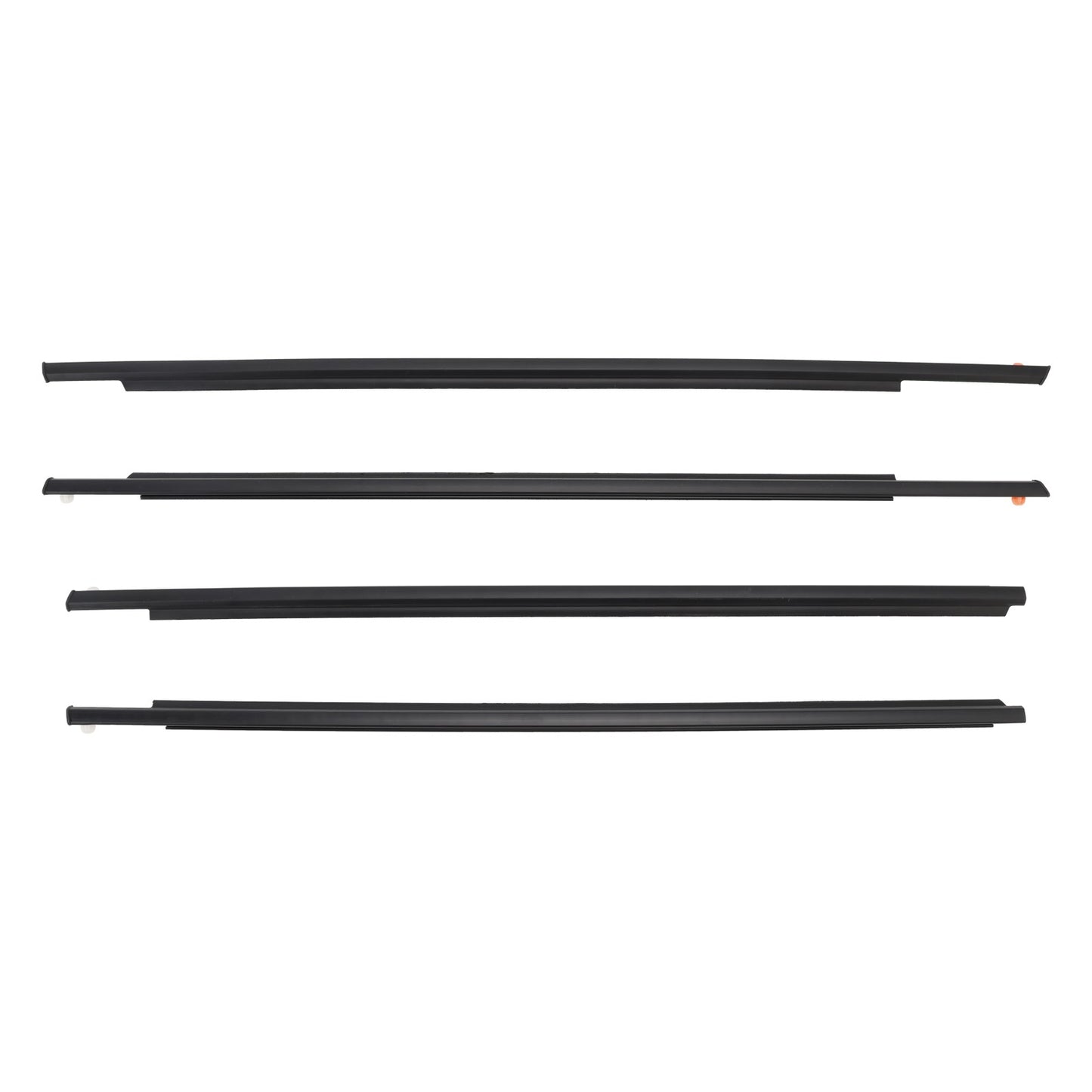 4PCS Door Glass Belt Outer Molding Weatherstrip For Toyota Prius 2004-2009