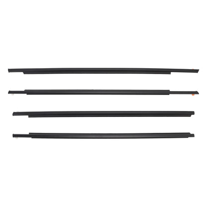 4PCS Door Glass Belt Outer Molding Weatherstrip For Toyota Prius 2004-2009