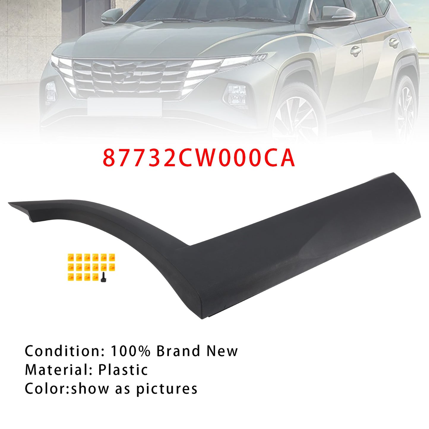 Rear Right Side Door Lower Molding 87732CW000CA For Hyundai Tucson_2022-2023