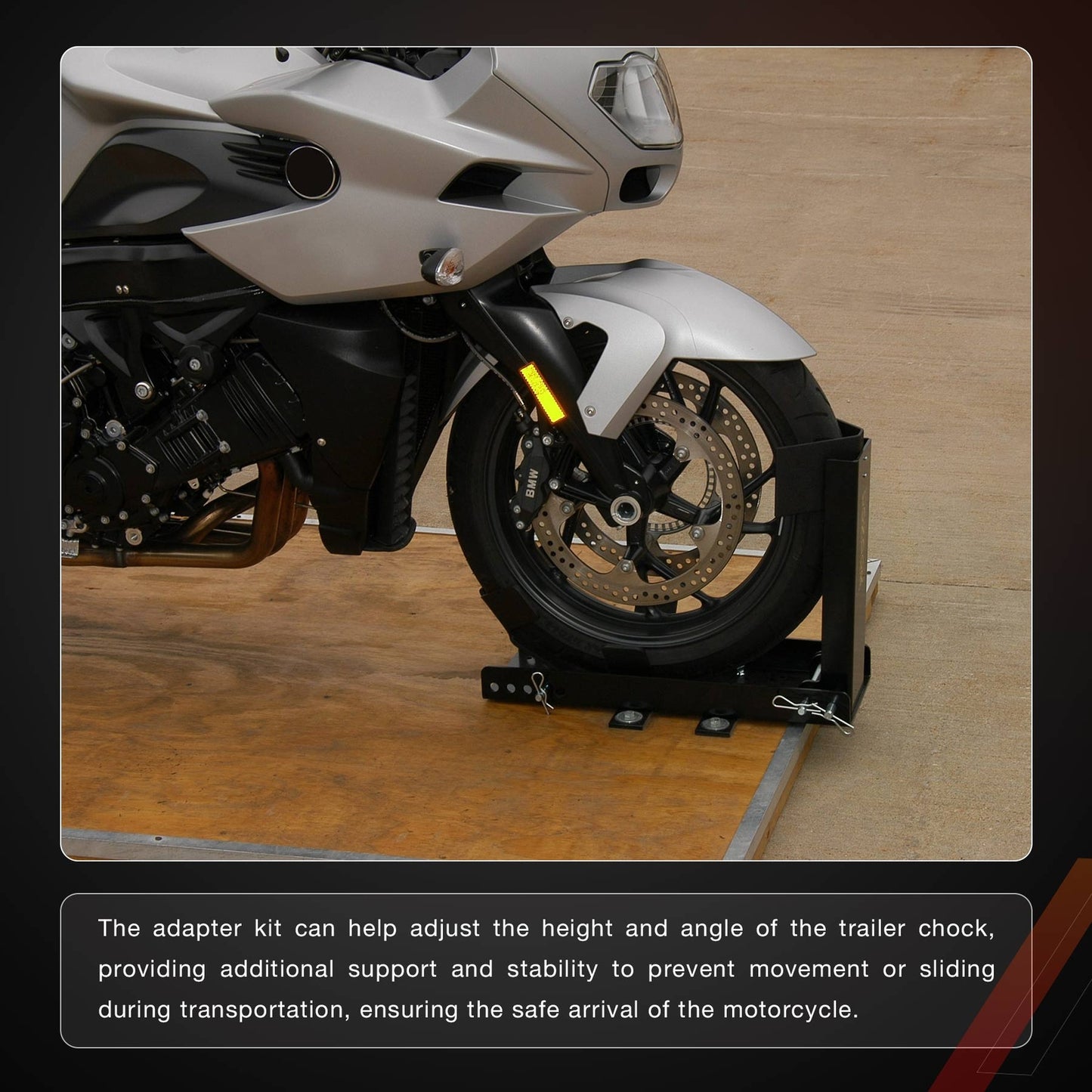Motorcycle Trailer Stop Adapter Kit For Pit-Stop Wheel Chock System SC-3000