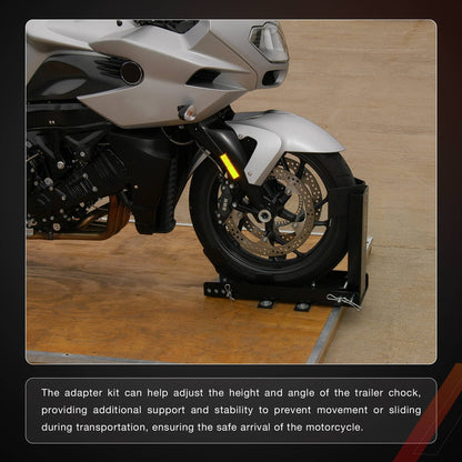 Motorcycle Trailer Stop Adapter Kit For Pit-Stop Wheel Chock System SC-3000