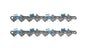 Solid Spare (2) Oregon 22LPX067G 67 Drive Link Super 20 Chain, 0.325-Inch