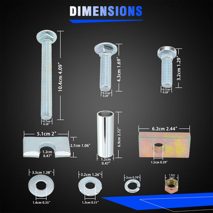 5th Wheel Hitch Rail Hardware Mounting Kit Trailer Hitch Mount For Reese 16111