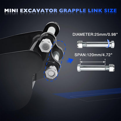 200mm Narrow Digging Bucket Excavator Attachment For 0.8-3.0 Tons Mini Excavator