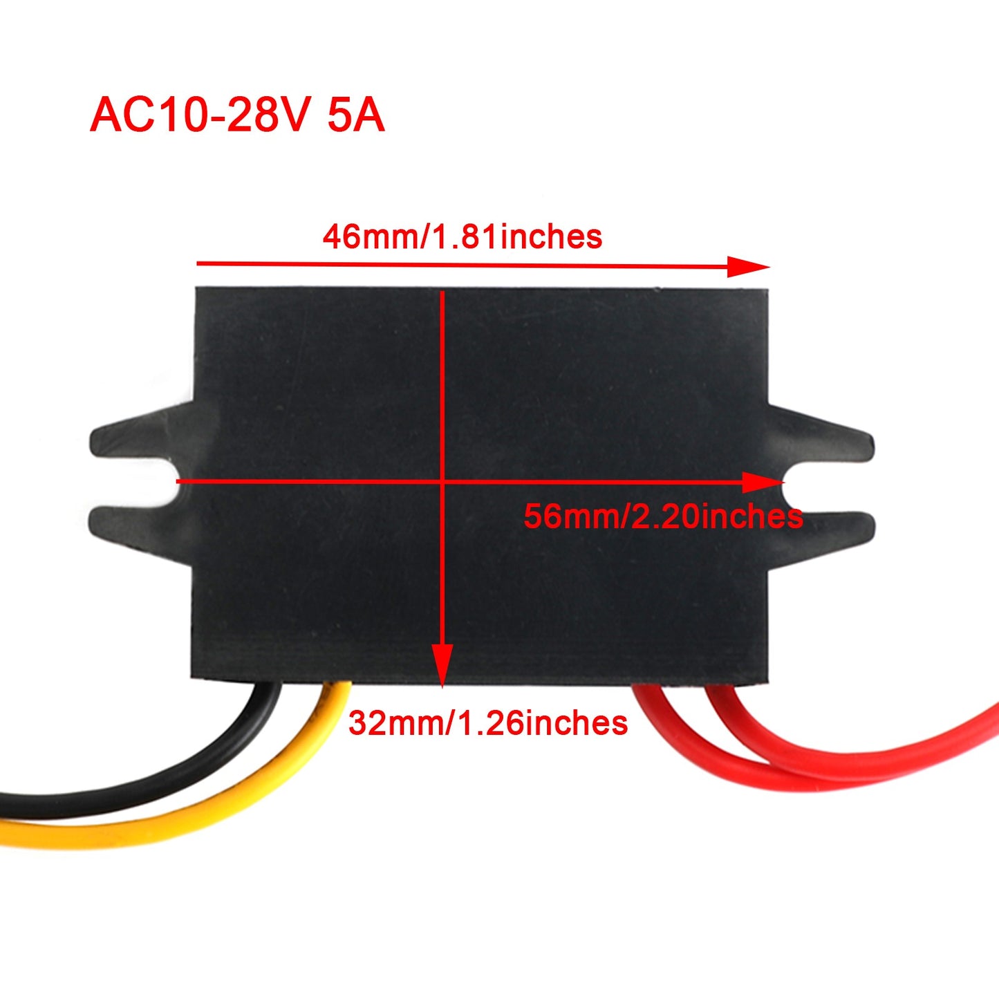 Waterproof Step Down Volt Converter AC12V To DC12V AC-DC Power Module 5A
