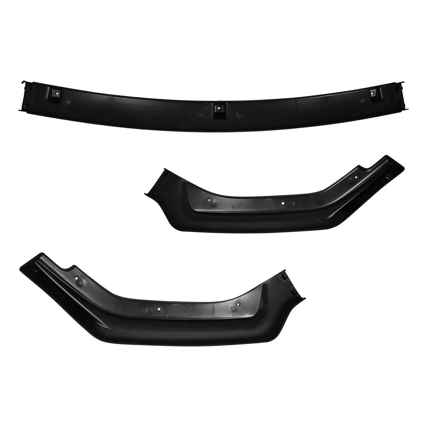 Glossy Black Front Bumper Lip Splitter Chin For 2018-2024 Infiniti Q50 Luxe Base