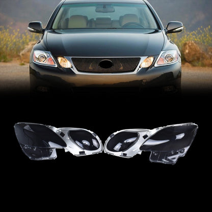 For Lexus GS300/350/450h 2005-2011 Headlight Lens Covers LH & RH Headlamp