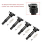 4x Ignition Coil +Spark Plug UF651 For Kia Soul Forte Hyundai Elantra