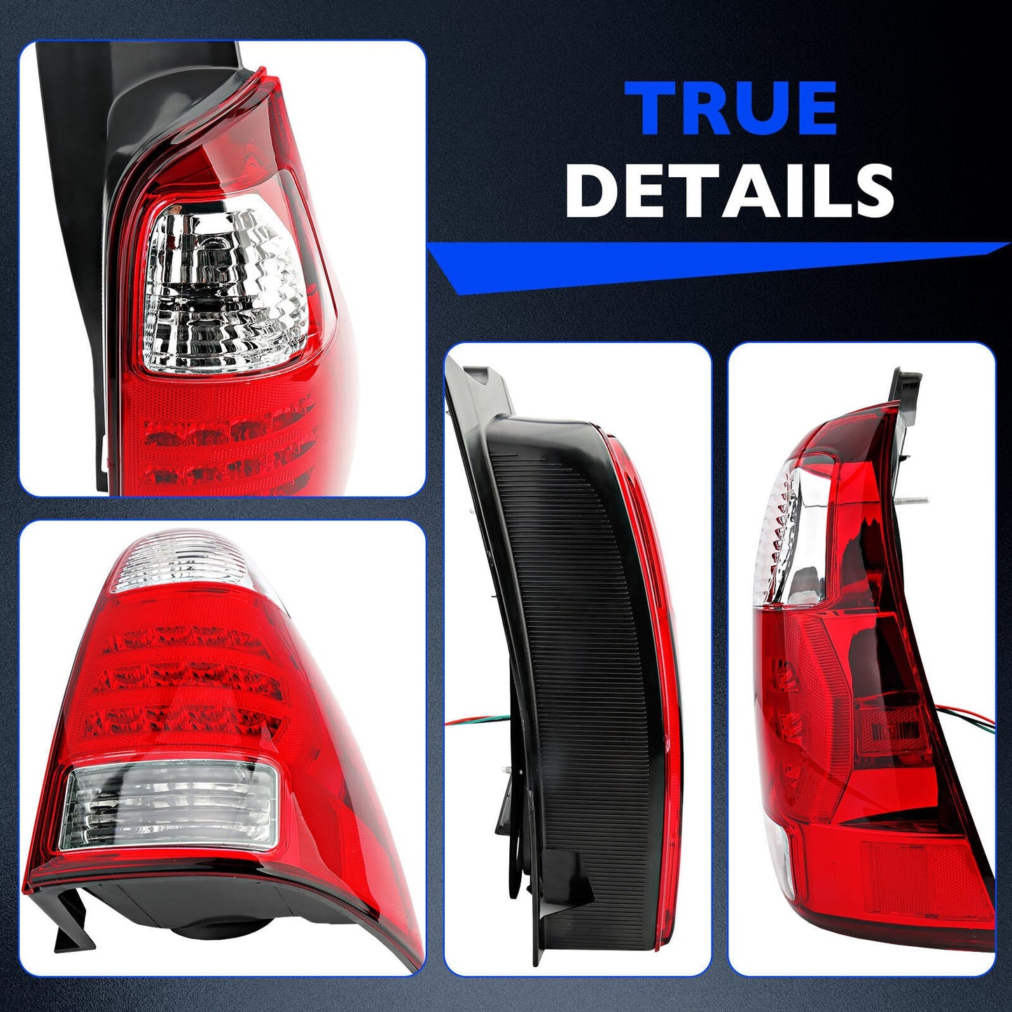 A Pair Rear Left Right Tail Light Lamp Assy For 06-09 Toyota 4Runner 81551-35320