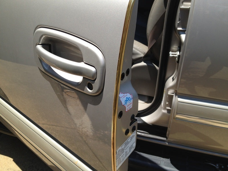 FLEXIBLE GOLD DOOR EDGE GUARD MOLDING TRIM PROTECTOR - 14 FT Roll - 4 Doors