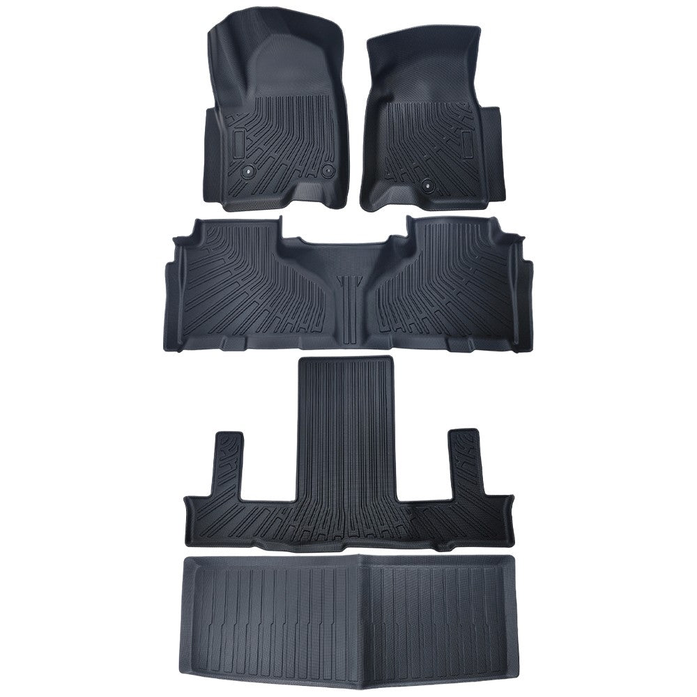 5Pcs Floor Mats Liner for 2021-2025 Tahoe Yukon Escalade Bucket Seat All Weather