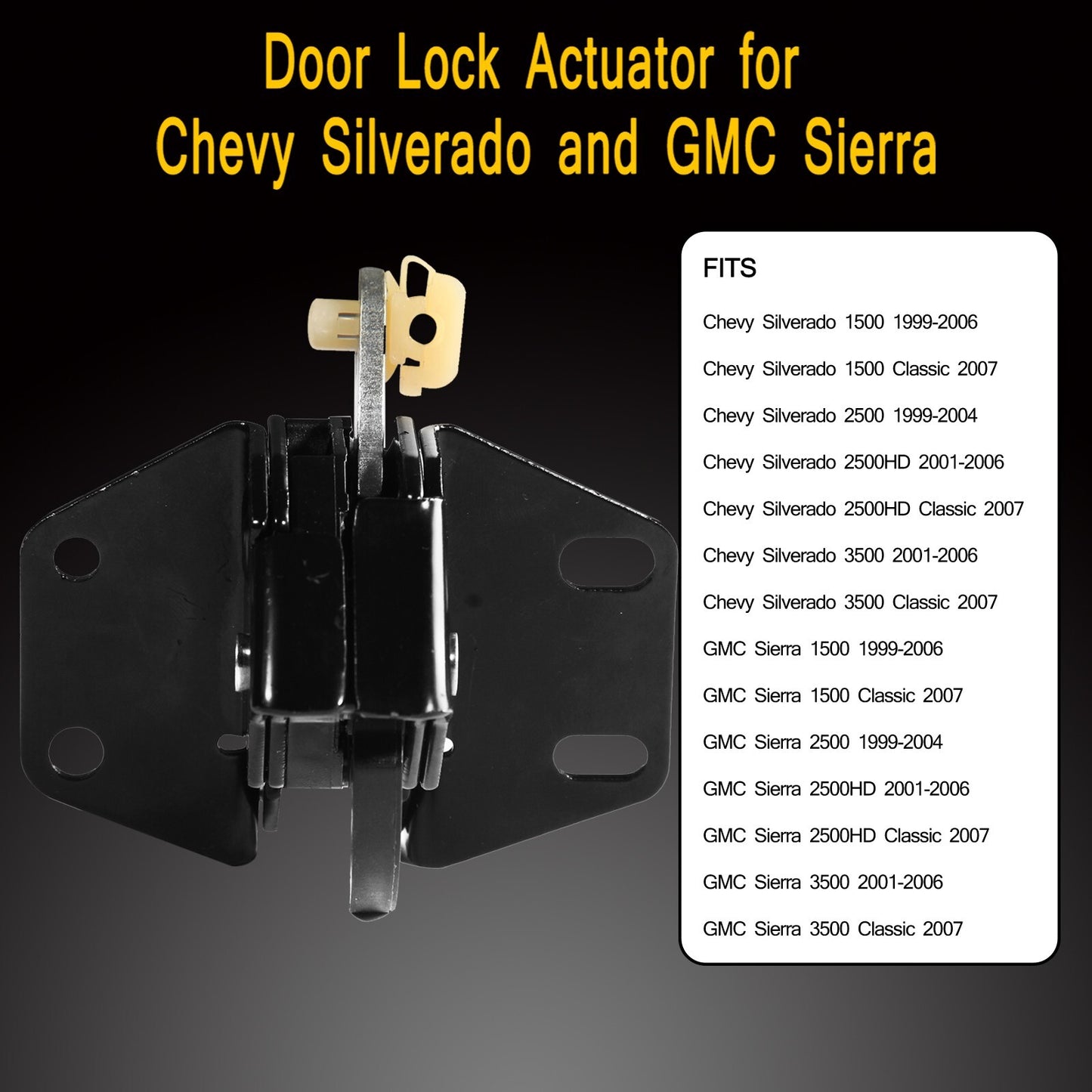 Rear Door Extended Cab Lower Latch For 99-07 Chevy Silverado GMC Sierra 10356951