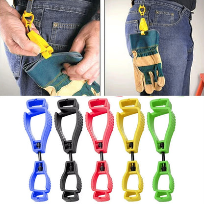 5PCS Glove Clip Holder Asst. Colors Hanger Labor Work Clamp Grabber Catcher