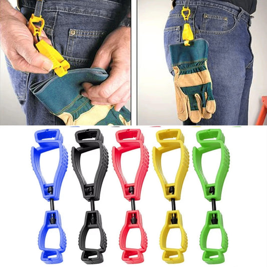 5PCS Glove Clip Holder Asst. Colors Hanger Labor Work Clamp Grabber Catcher