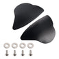 ALUMINUM MIRROR BLOCK OFF PLATES HOLE CAPS BLACK FOR YAMAHA YZF R6 R7 2017-2024