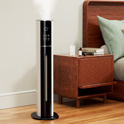 2.4gal/9L Air Purifier Humidifier w/ Timer & Humidity Control 3-Speed Ultrasonic