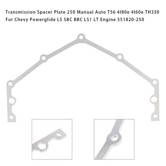 Solid Spare Transmission Spacer Plate 250 Manual Auto For Chevy Powerglide Engine