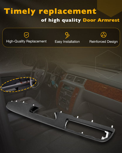Driver Armrest Repair Set Fit 10-14 Chevy Silverado GMC Sierra 1500 2500 3500 HD