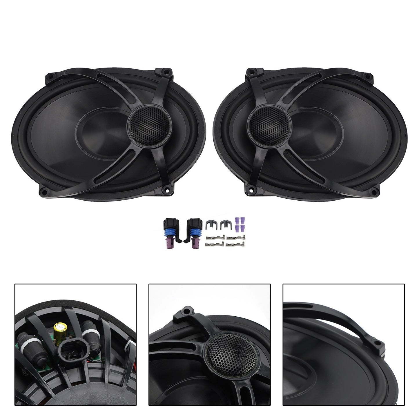 Pair Saddlebag Lid Speakers 5"X7" Fit For Touring Flt Flh Flhr 1994-2024 2023