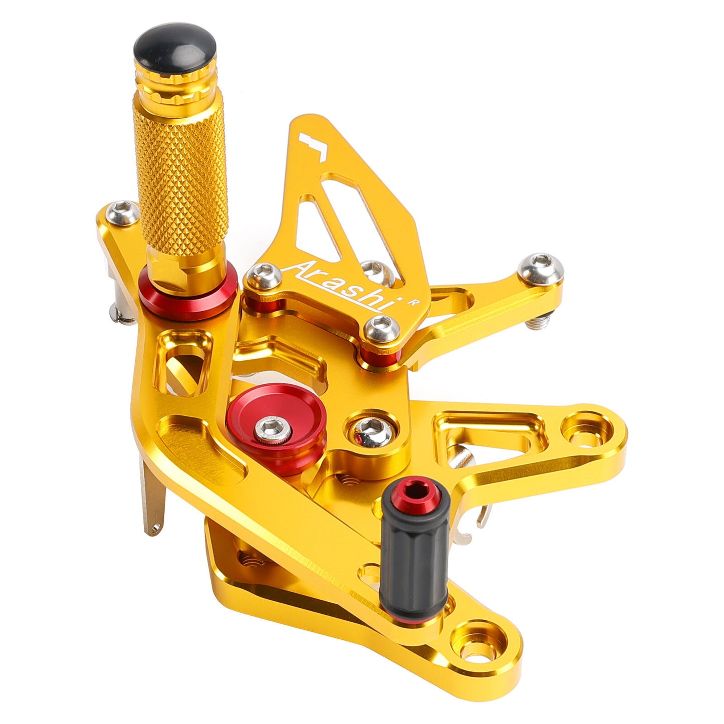 CNC Aluminum Rearsets Footpegs Gold Fits Kawasaki Ninja ZX6R ZX636 2024-25