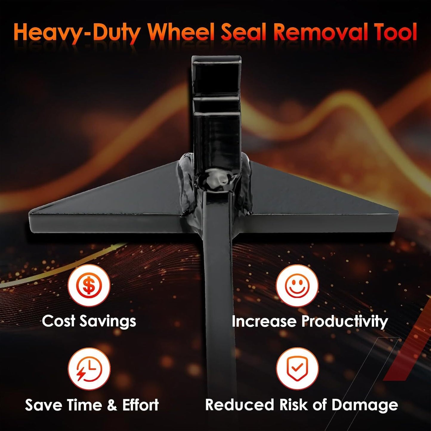 30" Heavy-Duty Wheel Seal Puller ＆ Removal Tool For Semi-Truck Trailers Tractors