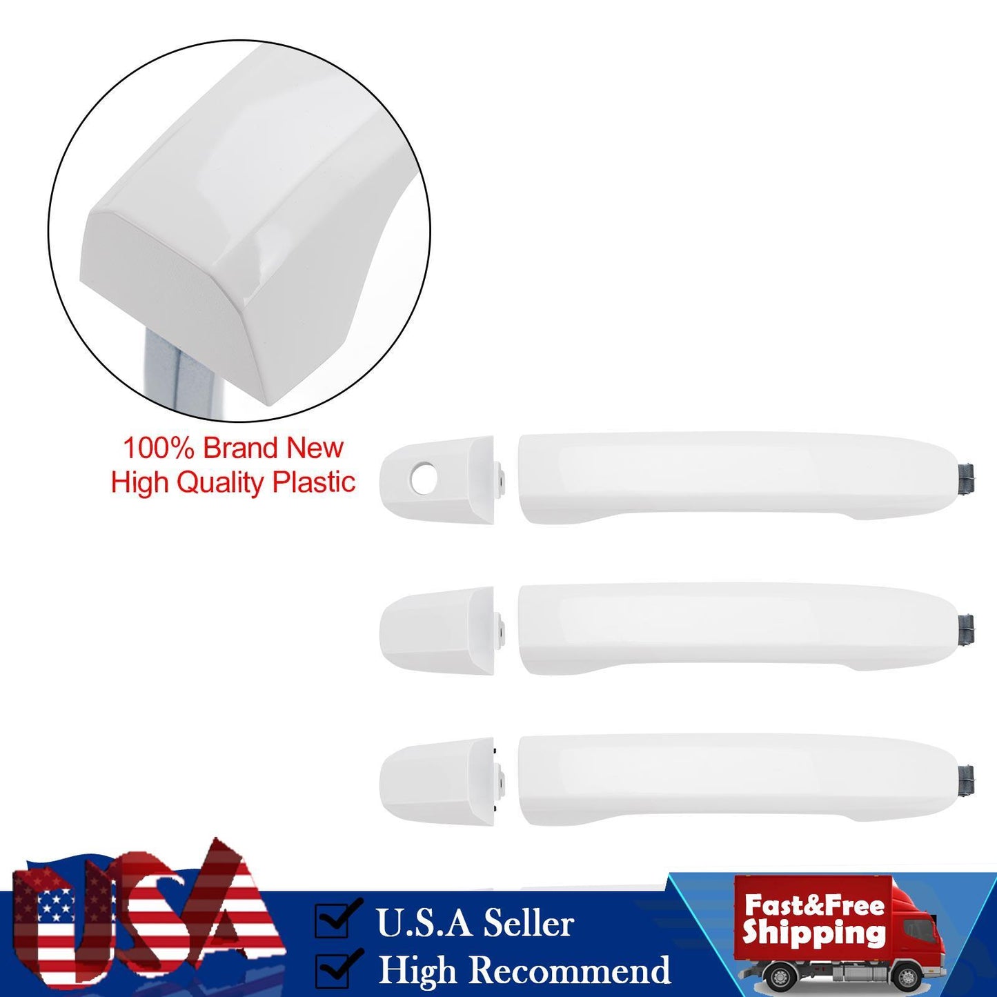 4PCS Exterior Door Handle For Silverado Sierra 2014-2018