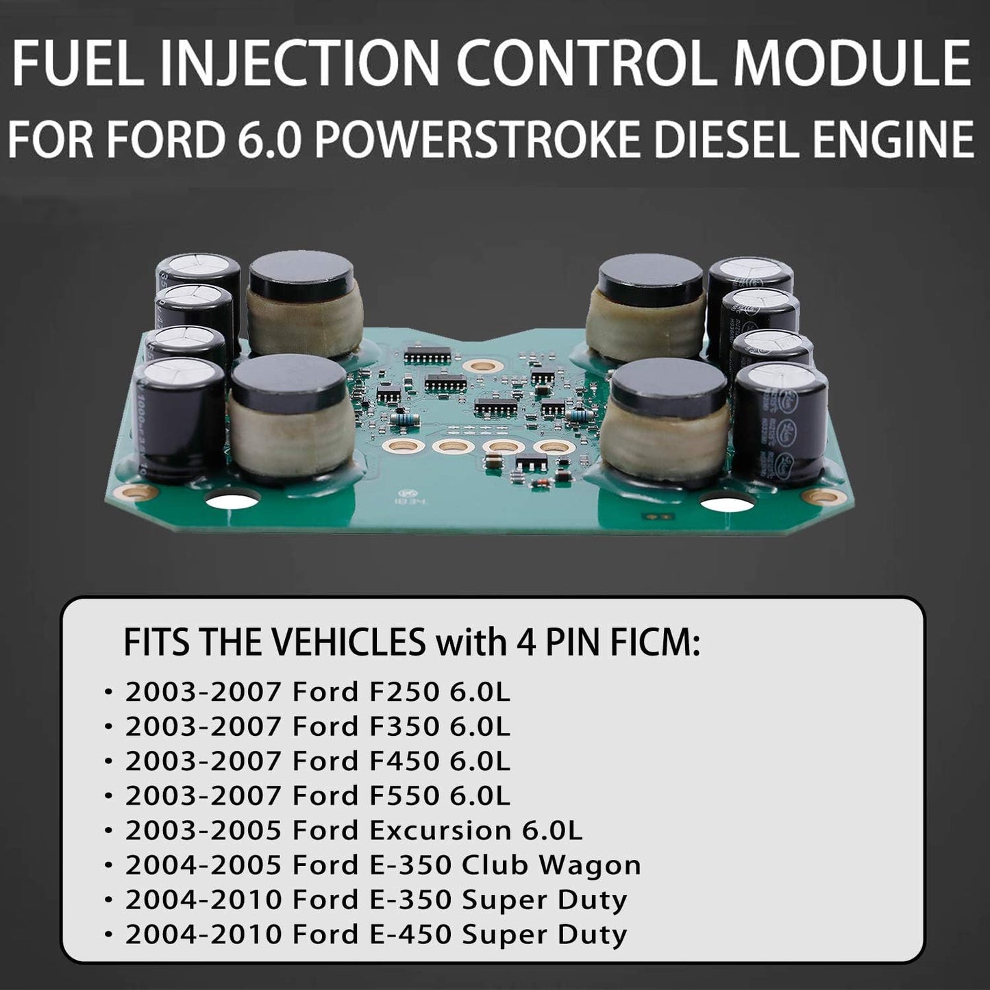 904-229 FICM 6.0 Powerstroke Fuel Module Board Fit 2003-10 Ford F250 F350 F450