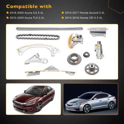 14401-5A2-A02 2.4L Timing Chain Kit For 2013-20 Acura ILX TLX Honda Accord CR-V