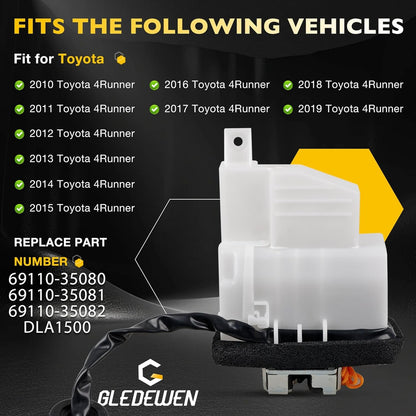 Rear Tailgate Hatch Lock Actuator For 2010-2023 Toyota 4runner 4.0L 69110-35082