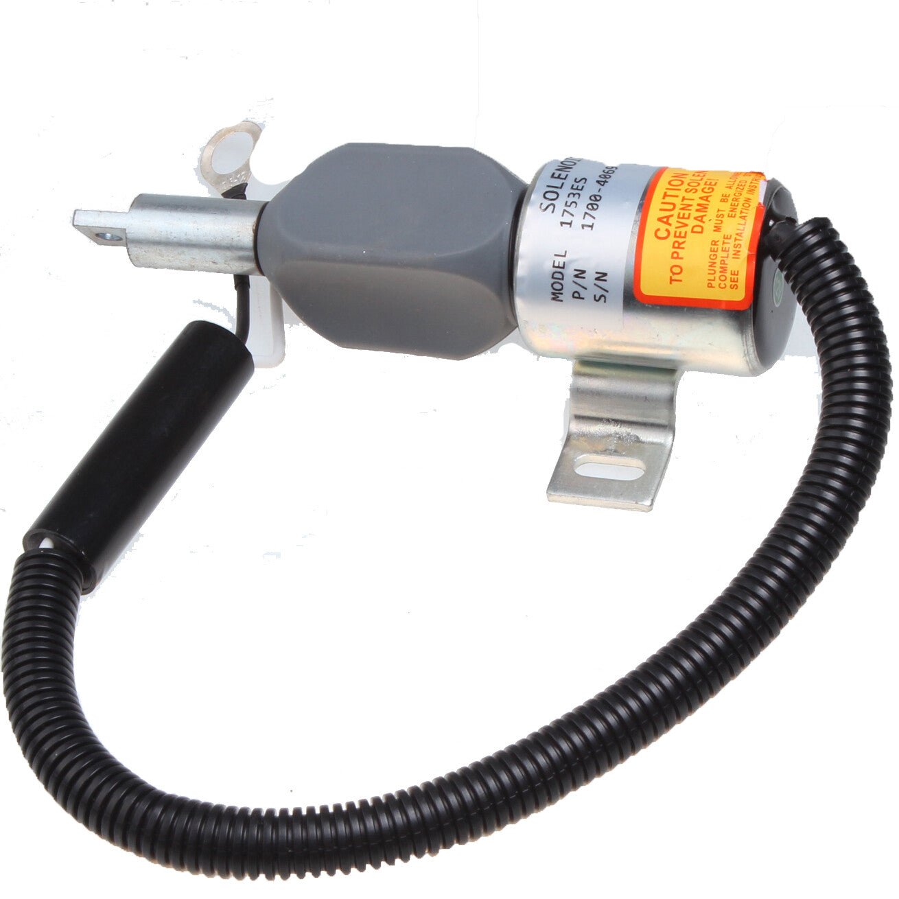 Solid Spare Fuel Stop Solenoid Valve 1753ES 12V 1700-4061 Fits for Takeuchi. TL 140