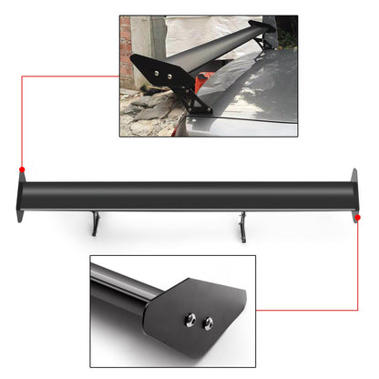 Adjust 53" No Drilling GT Rear Truck Wing Racingpoiler Aluminum Universal BLK