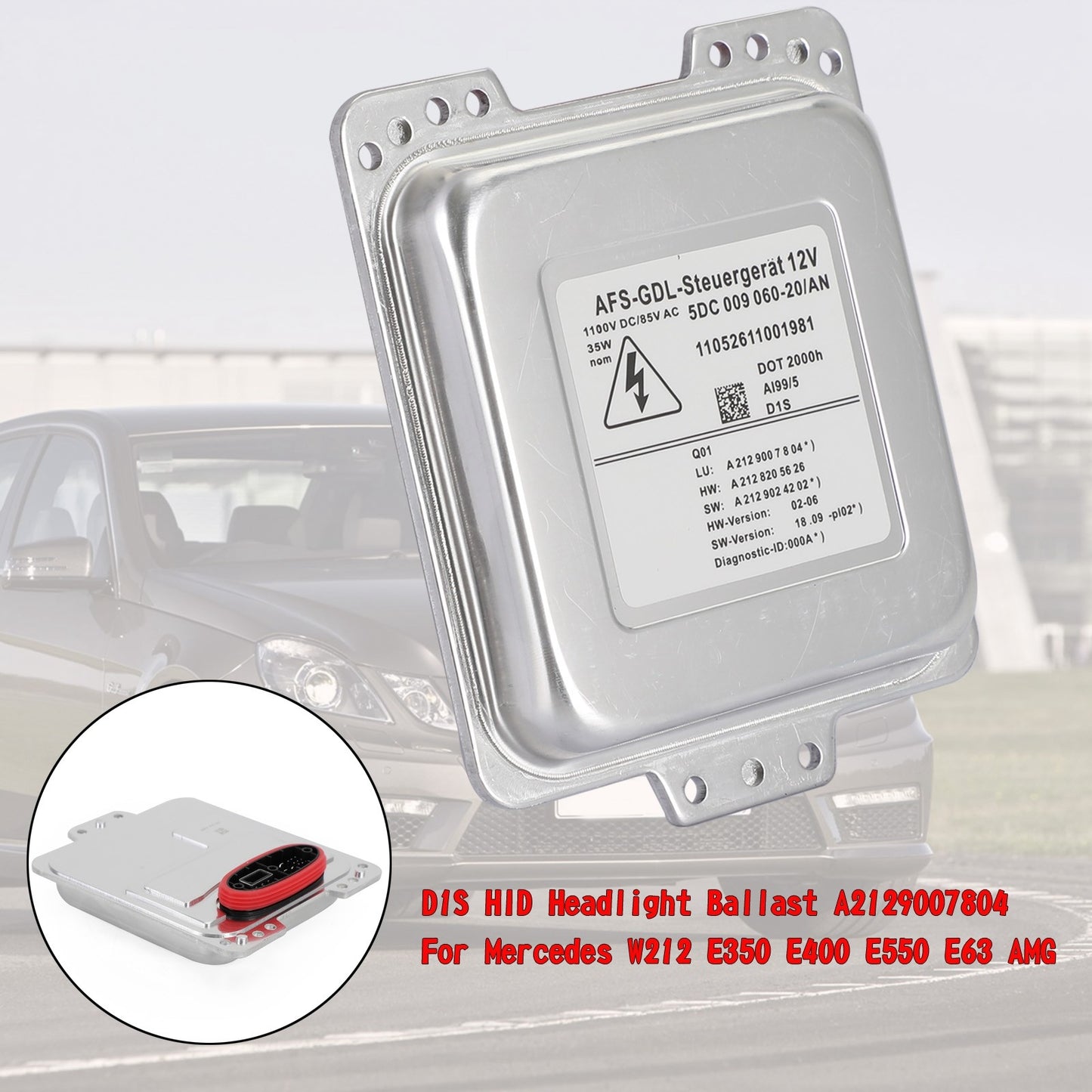 D1S HID Headlight Ballast A2129007804 For Mercedes W212 E350 E400 E550 E63 AMG