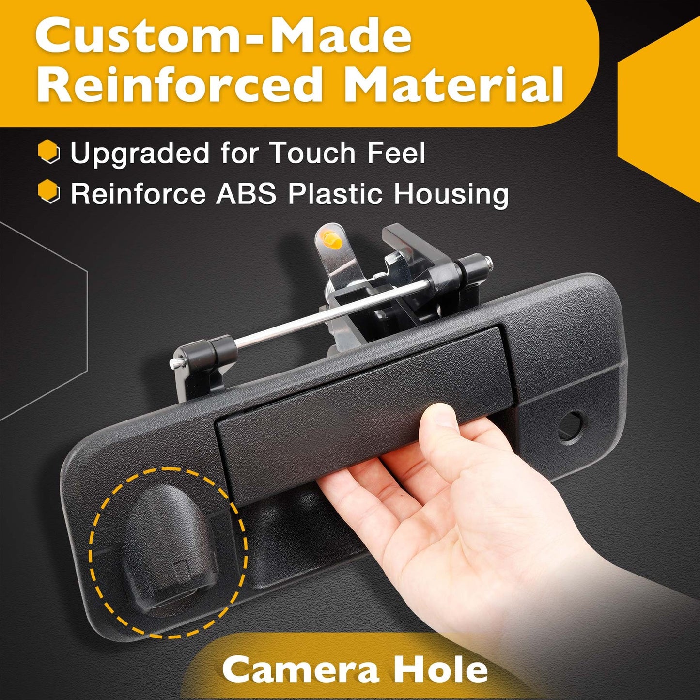 Tailgate Handle Latch w/ Camera Hole & Lock Cylinder Key For 07-13 Toyota Tundra